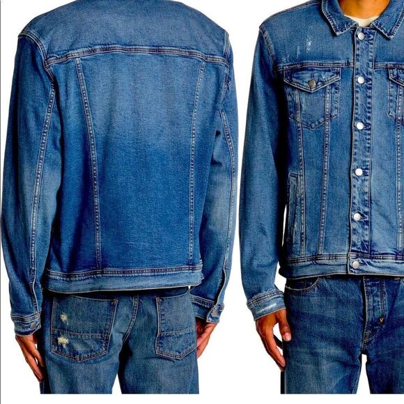 Joe’s Men’s Denim classic Jeans denim jacket size L, NWT - Picture 2 of 9